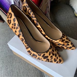 NEW leopard print pointy heels
